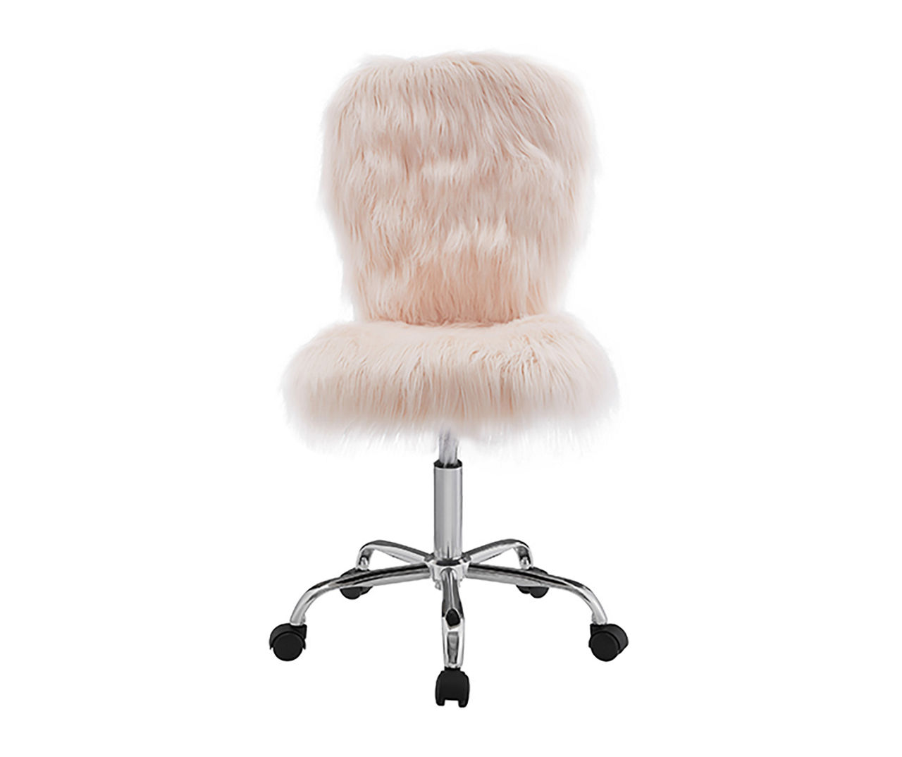 Fuzzy pink office online chair