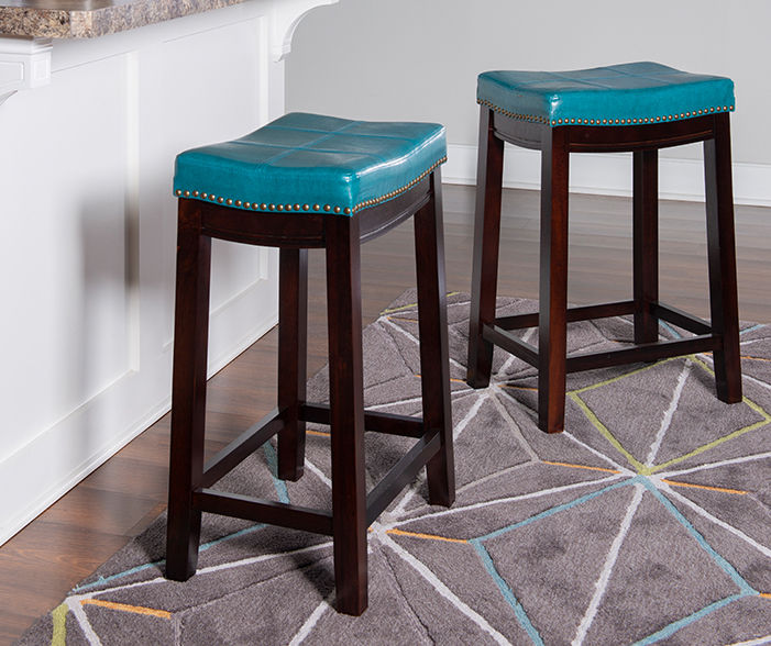 Dark teal counter online stools