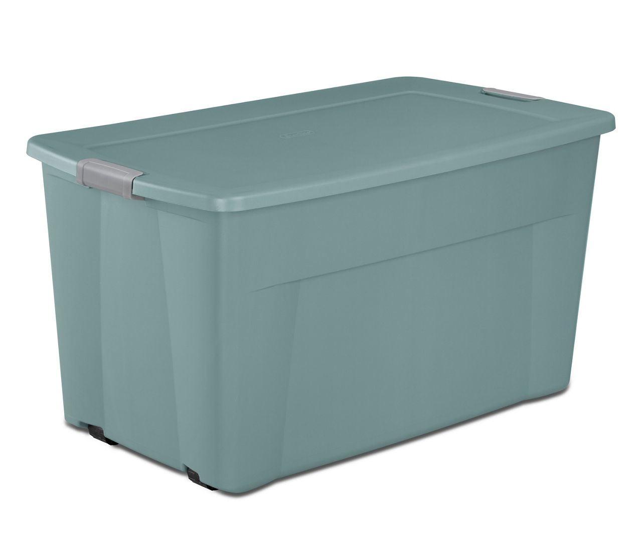 Sterilite Large 45 Gal Wheeled Latching Storage Tote Boxes, Gray