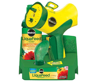 LiquaFeed 4-Piece All Purpose Plant Food Advance Starter Kit & Tomato, Fruits & Vegetables Plant Food Bundle