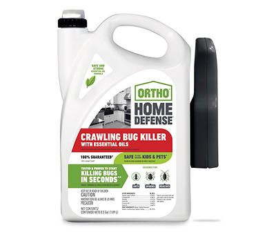 Home Defense Crawling Bug Killer With Essential Oils, 0.5 Gal.