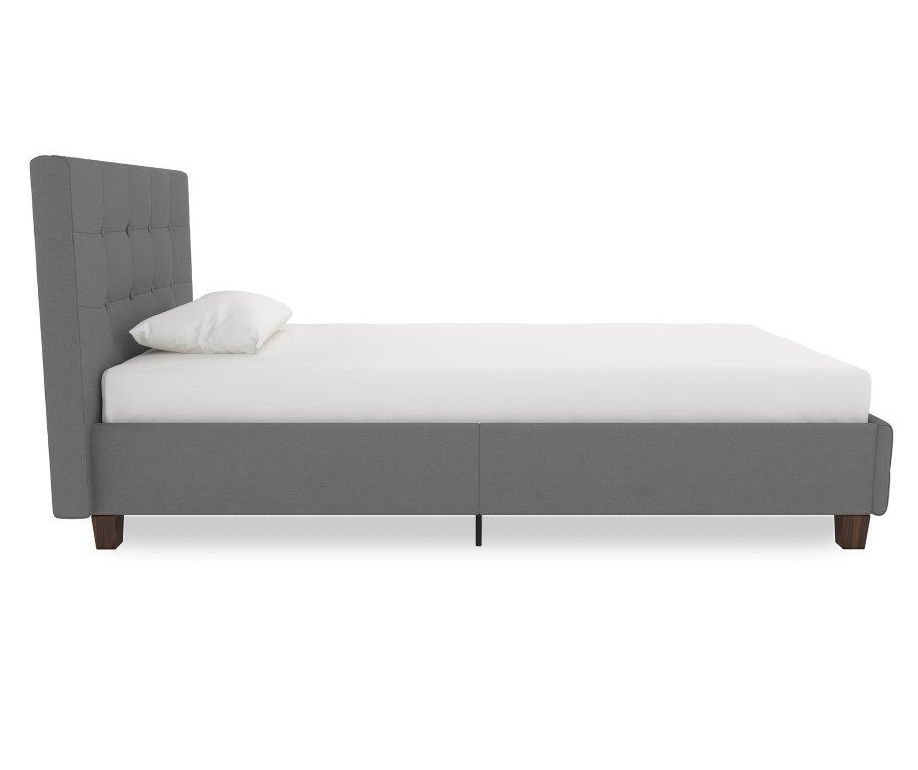 Atwater Living DHP Ryder Gray Linen Upholstered Twin Bed | Big Lots