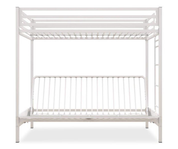 Atwater Living DHP Mason White Metal Twin Over Futon Bunk Bed Big Lots