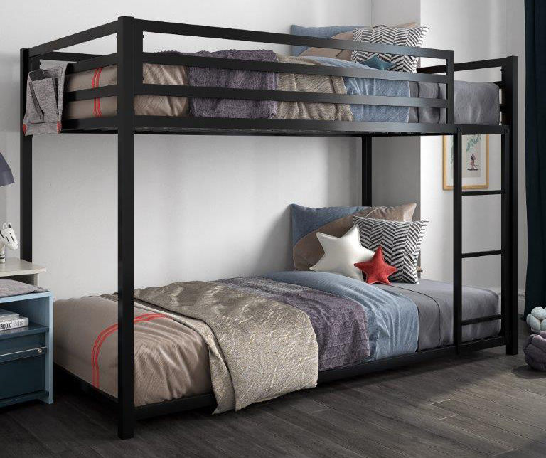 Atwater Living DHP Mason Black Metal Twin-Over-Twin Bunk Bed | Big Lots