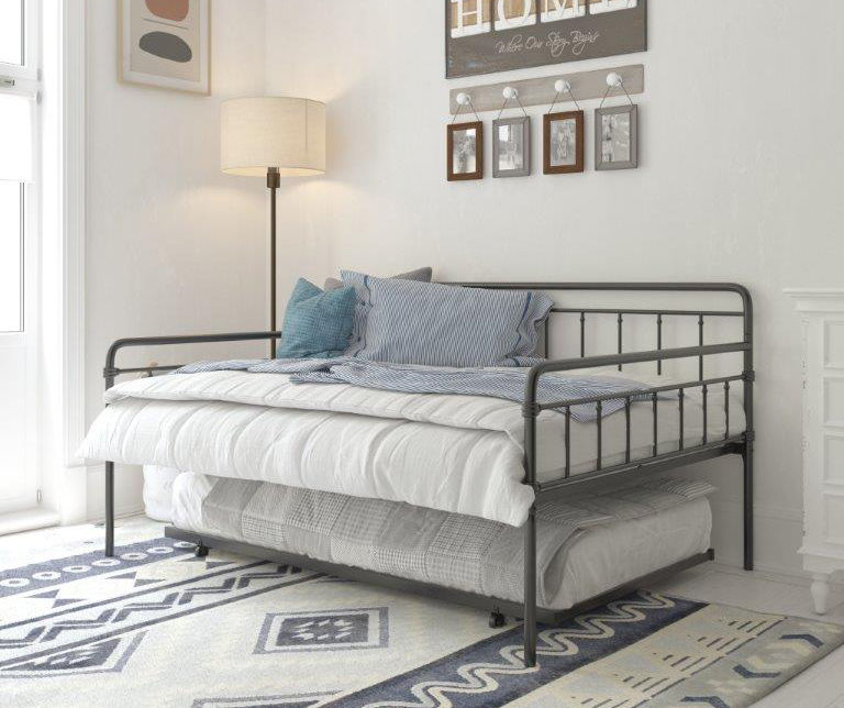 Grey daybed with trundle deals big lots