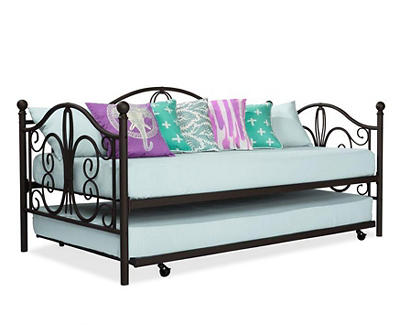 DHP Bradford Bronze Metal Twin Daybed & Trundle