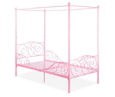 DHP WHIMSICAL METAL CANOPY BED TWIN, PIN
