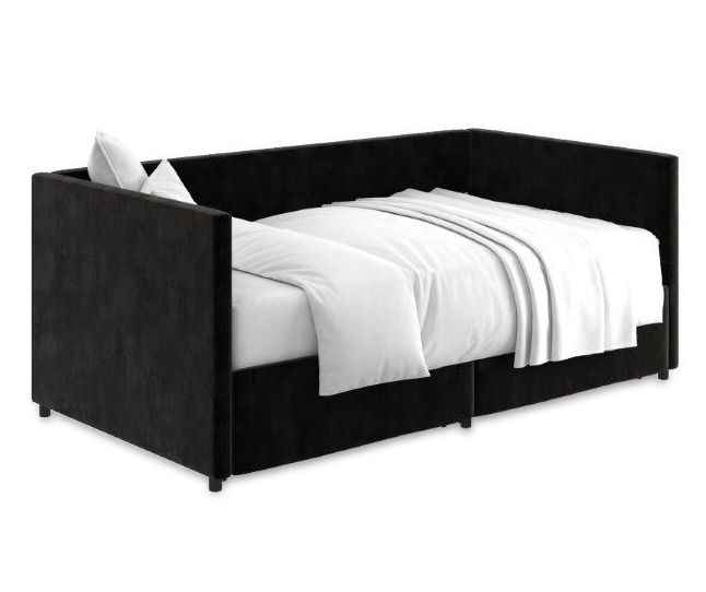 DHP Tallie Black Twin Urban Daybed With Storage