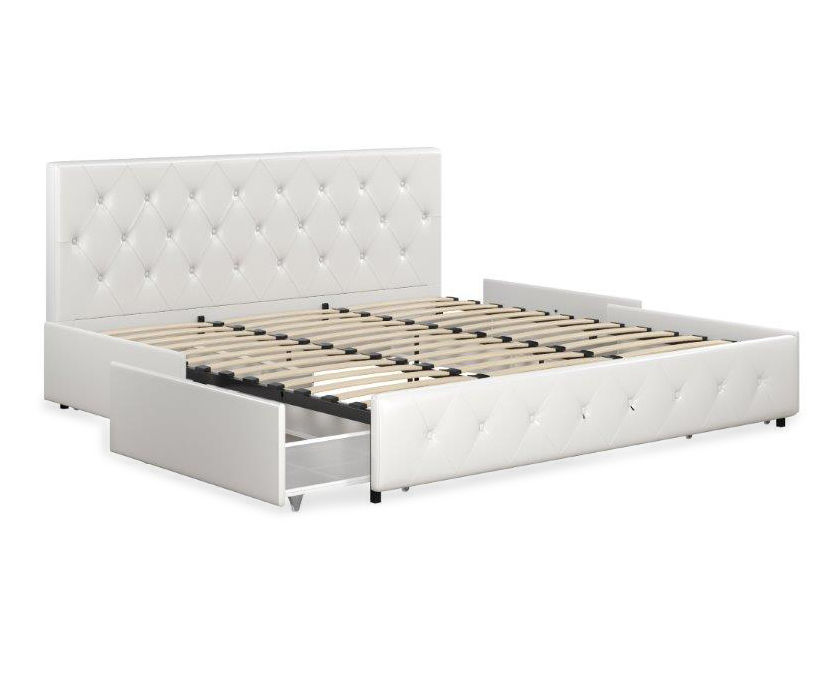 Dana upholstered king on sale bed with storage