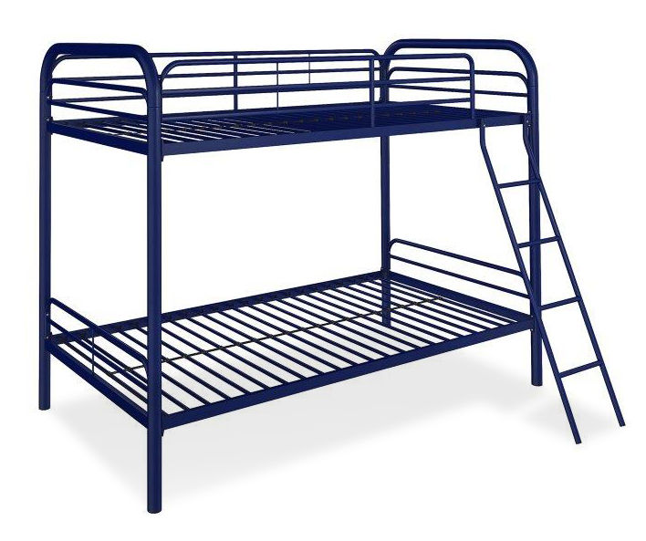 Atwater Living DHP Eeva Navy Metal Twin Over Twin Bunk Bed Big Lots