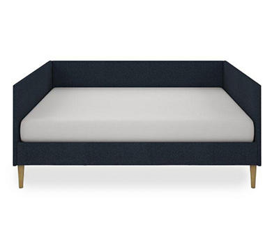 DHP Francis Blue Linen Mid-Century Full Daybed