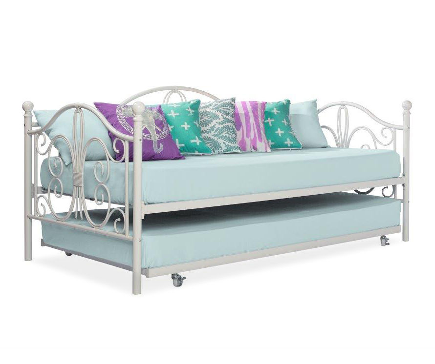 DHP Bradford White Metal Twin Daybed & Trundle