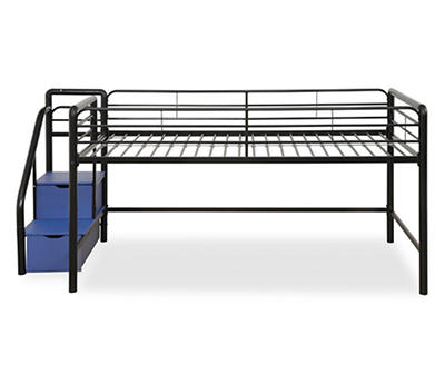 Atwater Living DHP Kaden Junior Twin Loft Bed With Storage Steps