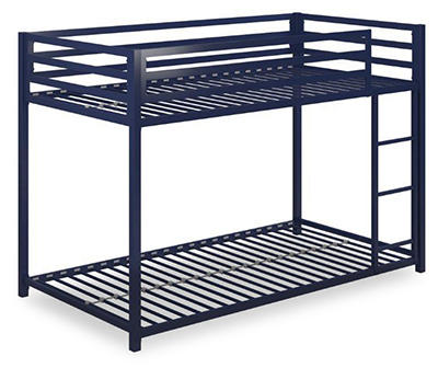 DHP Mason Blue Metal Twin-Over-Twin Bunk Bed
