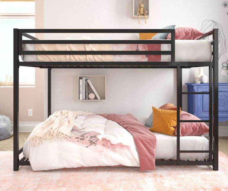 Atwater Living DHP Mason Black Metal Full Over Full Bunk Bed Big