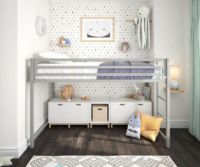 Atwater Living Atwater Living DHP Mason Metal Junior Twin Loft Bed