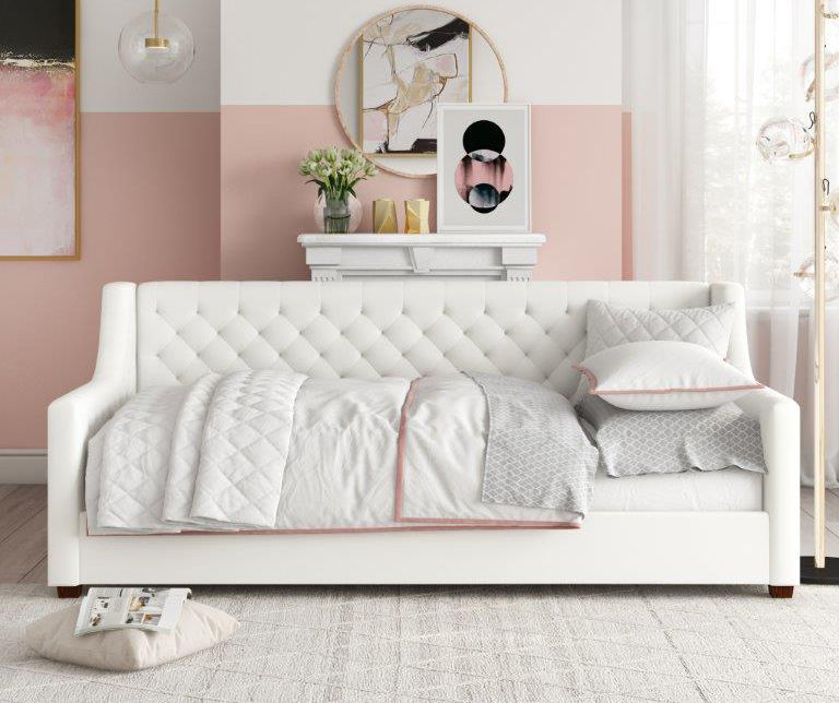 White tufted deals daybed