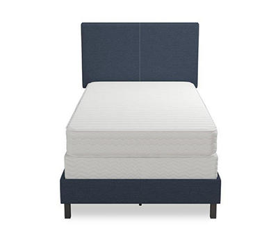 DHP Jazmine Blue Linen Upholstered Twin Bed