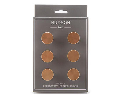 Hudson Home Gold Drawer Knobs, 6-Pack
