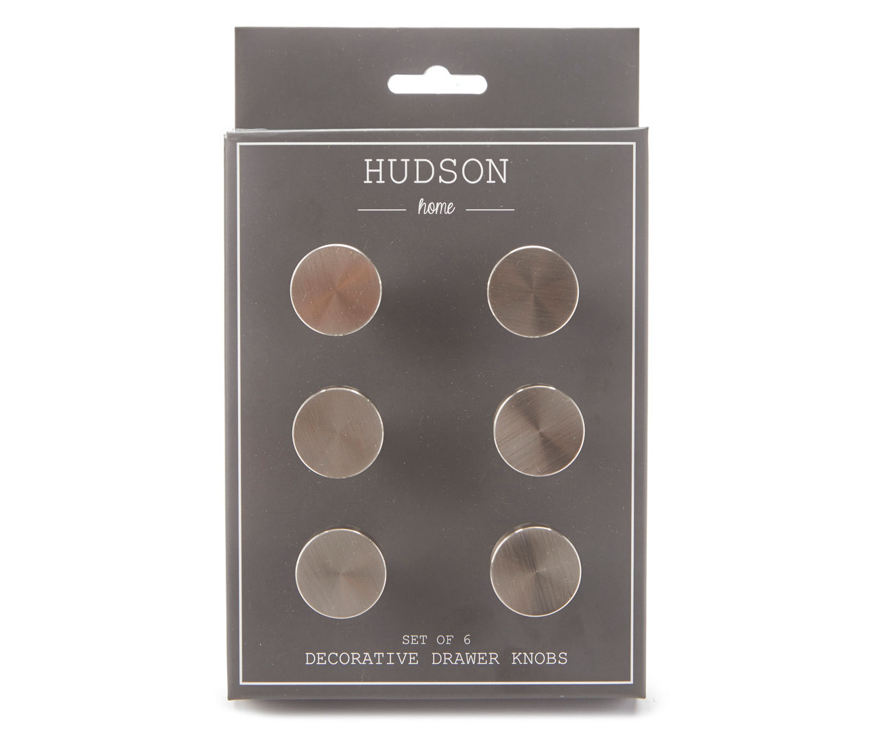 Hudson Home Silver Drawer Knobs, 6-Pack | Big Lots