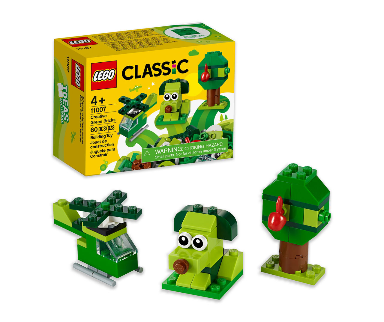 omvendt Uluru Skaldet LEGO Classic Creative Green Bricks 11007 60-Piece Building Set | Big Lots