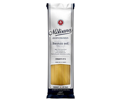 La Molisana Bronze Die Spaghetti N° 15 100% Durum Wheat Semolina Enriched Macaroni Product 16 oz. Bag