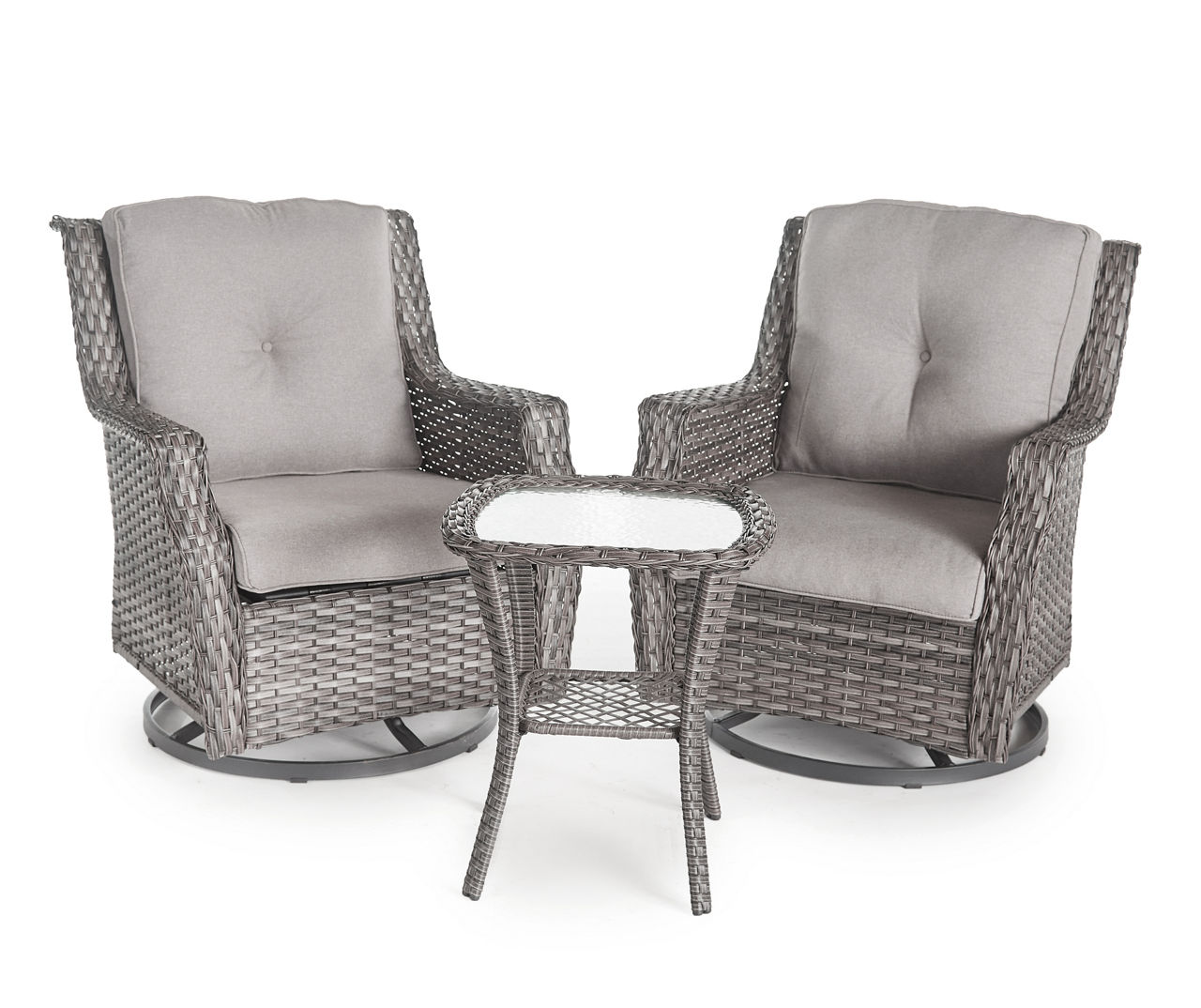 Outdoor glider best sale chair set