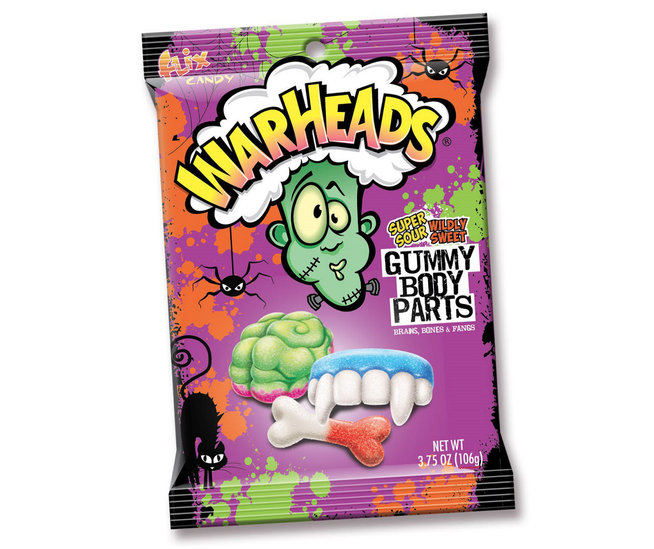 Flix Candy Warheads Gummy Body Parts Candy, 3.75 Oz. Big Lots