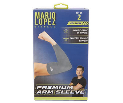 Mario Lopez Fitness Premium Arm Sleeve, 2-Pack