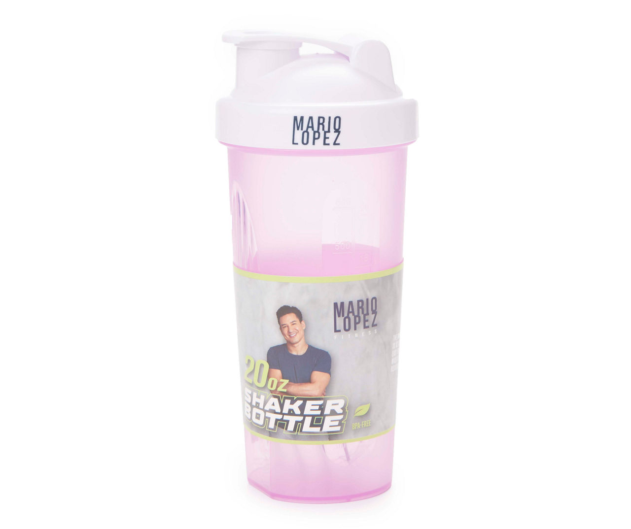 Mario Lopez Fitness Purple Shaker Bottle, 20 oz.