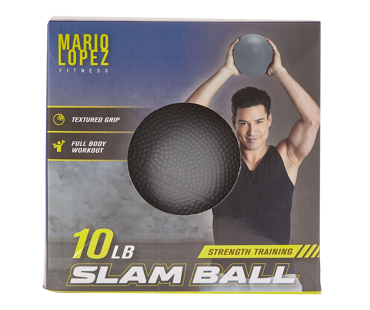 Mario Lopez Fitness Gray Slam Ball, 10-lbs.