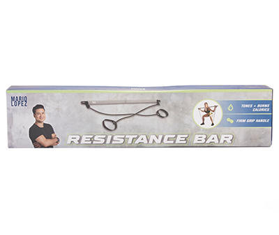 Mario Lopez Fitness Gray Resistance Bar