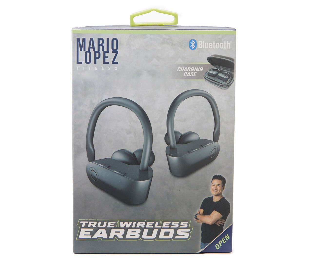 Mario Lopez Fitness Black True Wireless Earbuds With Charging Case