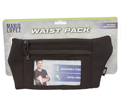 Mario Lopez Fitness Black Waist Pack