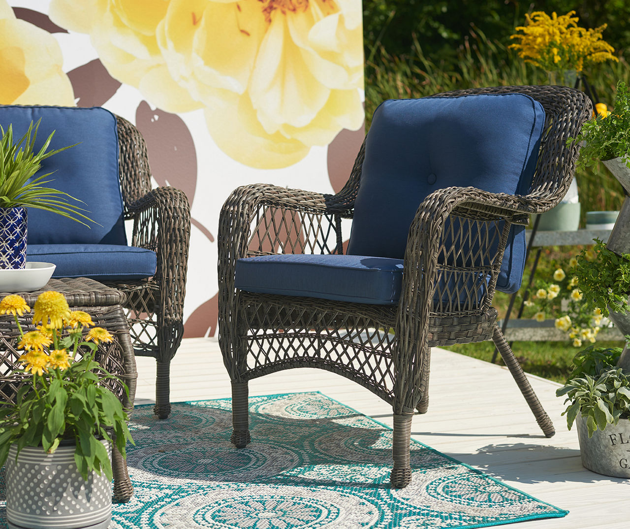 Wicker patio furniture big lots hot sale