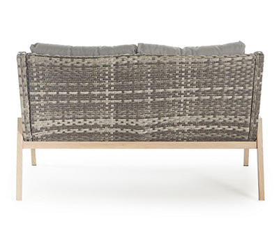 Pavero All-Weather Wicker Cushioned Patio Loveseat