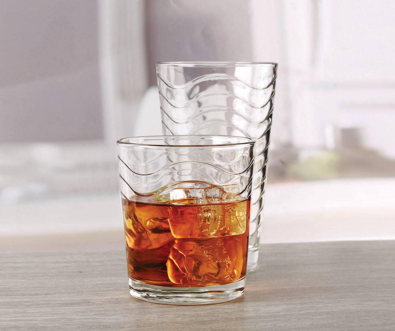 Circle Glass Pulse 12-Piece Double Old Fashioned & Cooler Glass