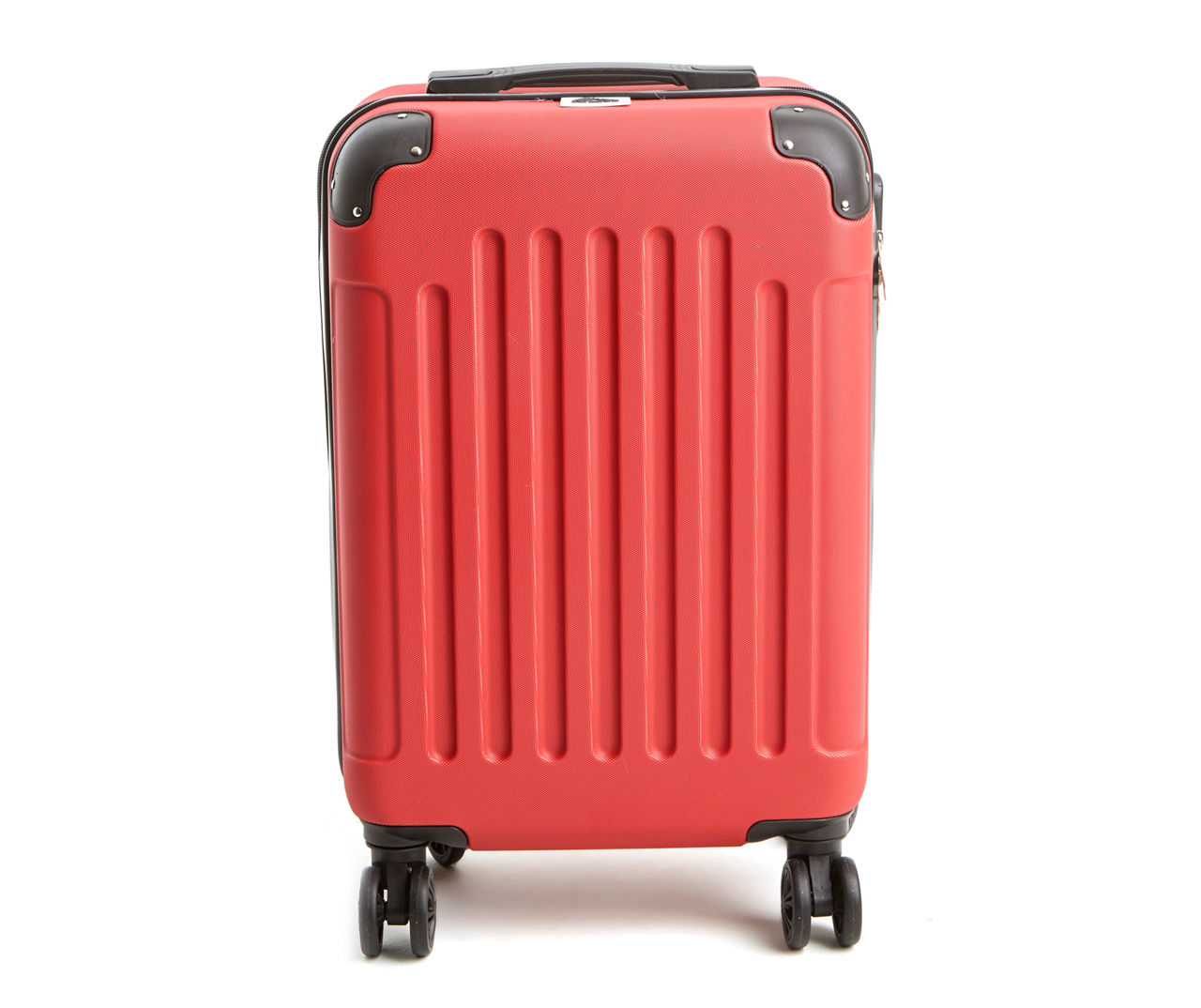 Red Detailed Rolling Suitcase Roller Aboard Cabin Luggage Trolley