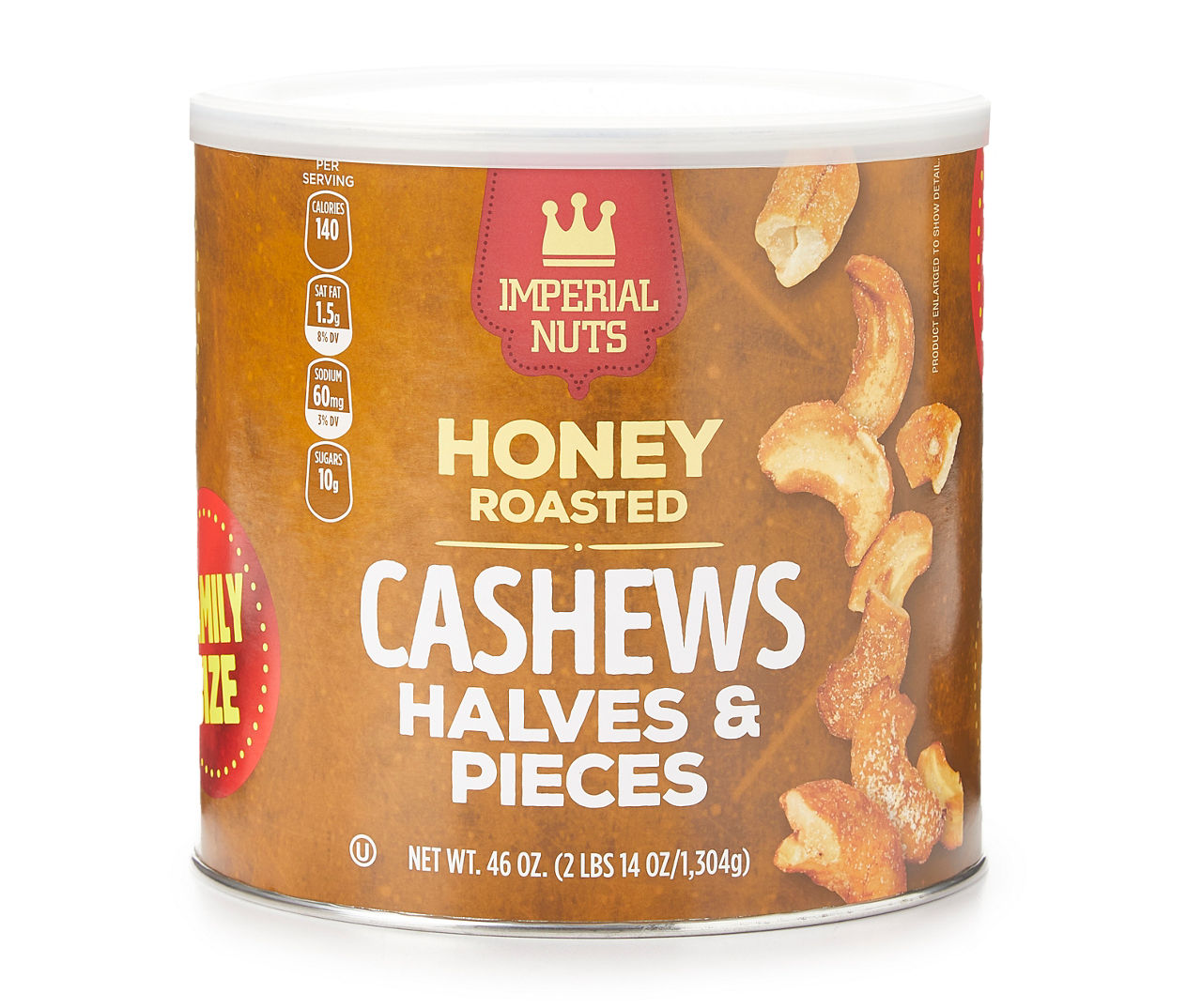 Imperial Nuts Honey Roasted Cashews Halves & Pieces, 46 Oz. Big Lots