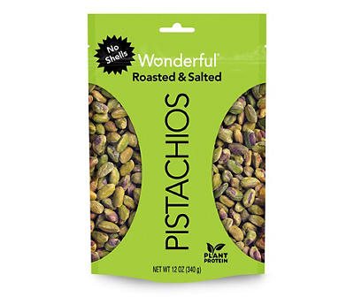 Roasted & Salted No-Shell Pistachios, 12 Oz.