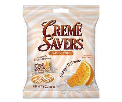 Creme Savers Orange & Creme Hard Candy, 3 Oz.