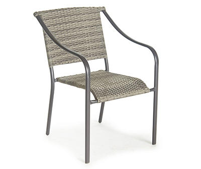 ARKLOW WICKER STACK CHAIR GREY