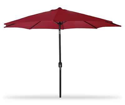 9' Red Tilt Market Patio Umbrella