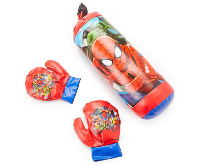 Red & Blue Kids' Boxing Bag & Gloves Set