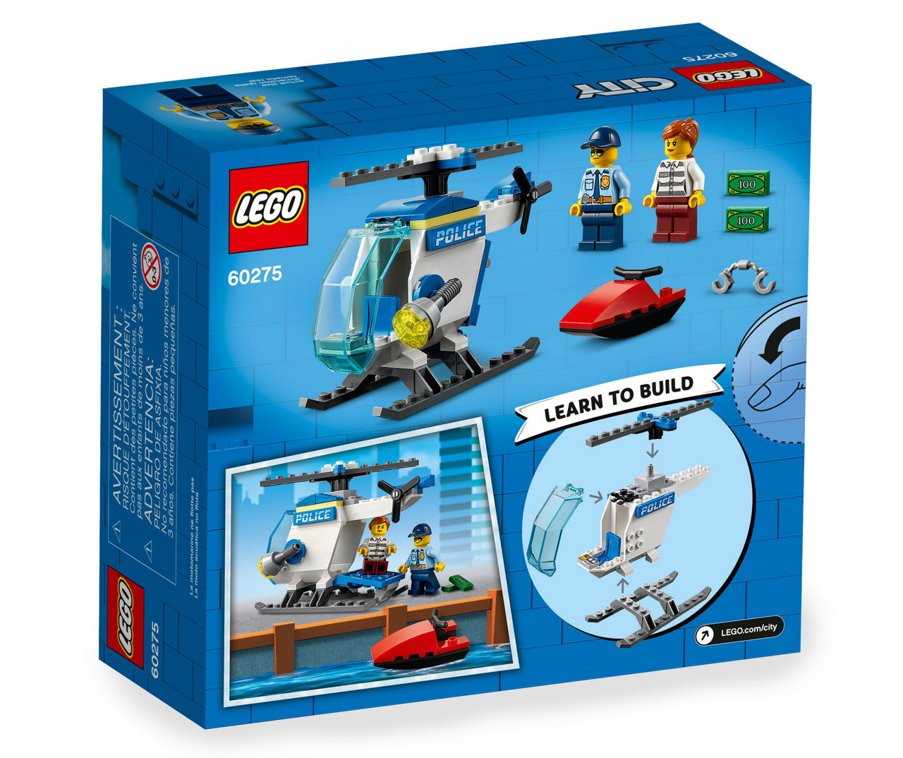 LEGO City Police Helicopter 51-Piece Building Toy | Big Lots