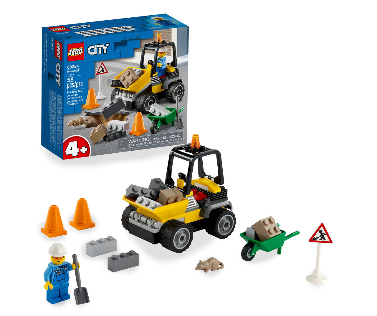 Matematik hvorfor Wetland LEGO City Roadwork Truck 58-Piece 60284 Building Toy | Big Lots