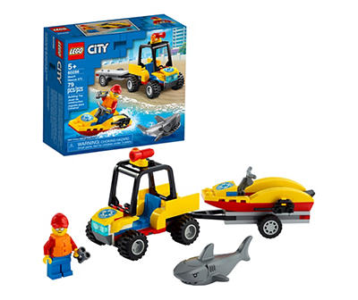 City Beach Rescue ATV 60286 79-Piece Building Toy