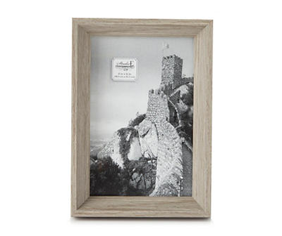 Gray Wood Bevel Wedge Picture Frame, (4