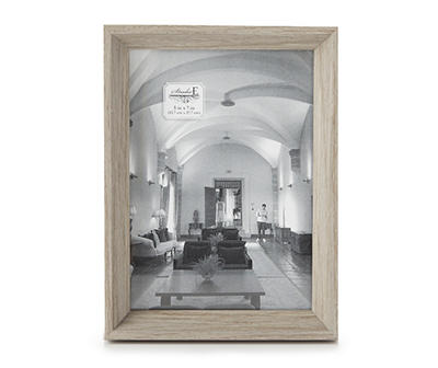 Gray Wood Bevel Wedge Picture Frame, (5" x 7")