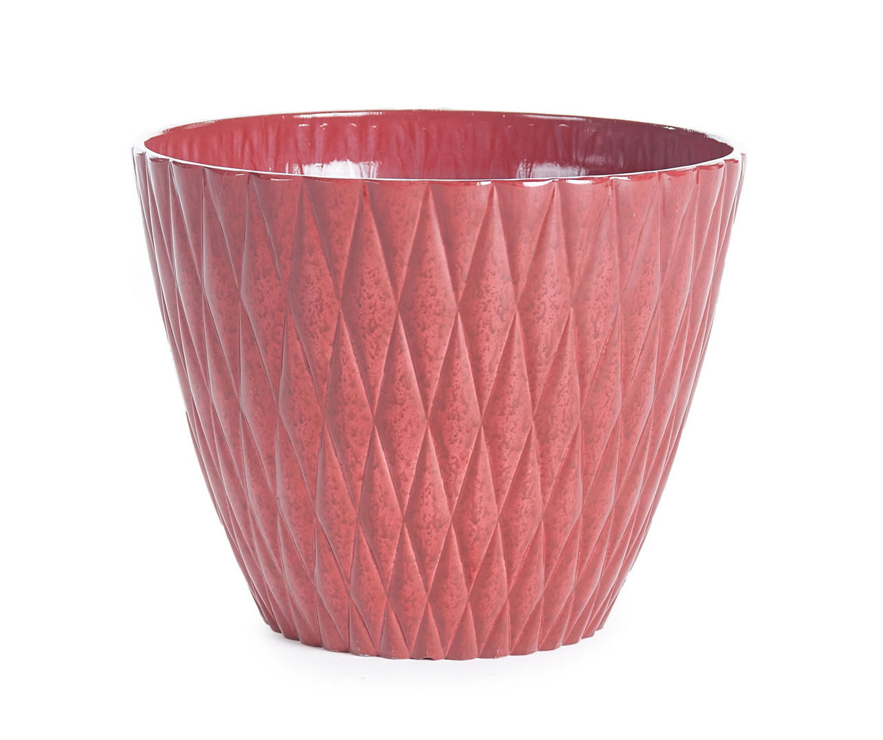 18 IN RED TUFTED PLANTER